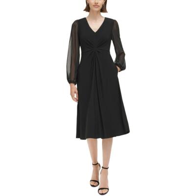 Женское коктейльное и вечернее платье Petites BHFO 2168 с коротким рукавом-слоном от Jessica Howard