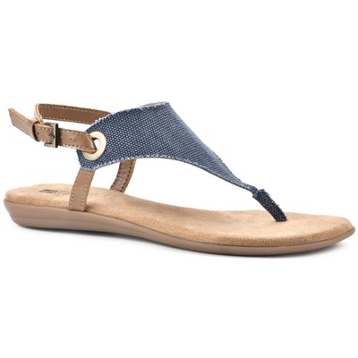 Женские босоножки на плоской подошве White Mountain Womens London Blue, размер 11, средний (B,M) BHFO 1637