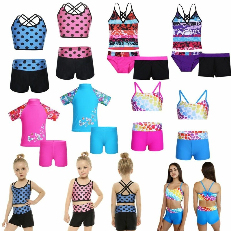 Two Pieces Baby Swimsuit Set Swimwear for Kid Girl Toddler Swimsuit UPF 50