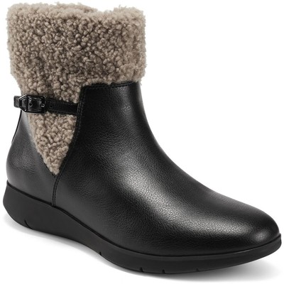 Женские ботильоны Aerosoles FERRA черного цвета с искусственным мехом Shoes 7 Medium (B,M) BHFO 2571