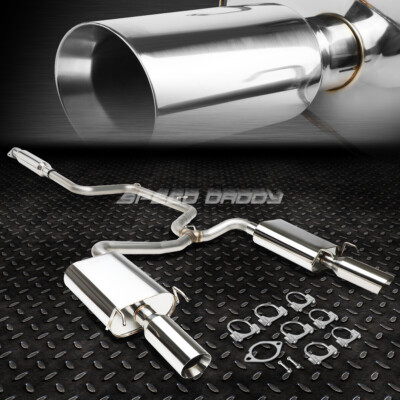 4-Х ЦВЕТНАЯ СИСТЕМА CATBACK С ДВОЙНЫМ КРУГЛЫМ НАКЛОННЫМ НАКОНЕЧНИКОМ ГЛУШИТЕЛЯ ДЛЯ 00-05 CHEVY MONTE CARLO