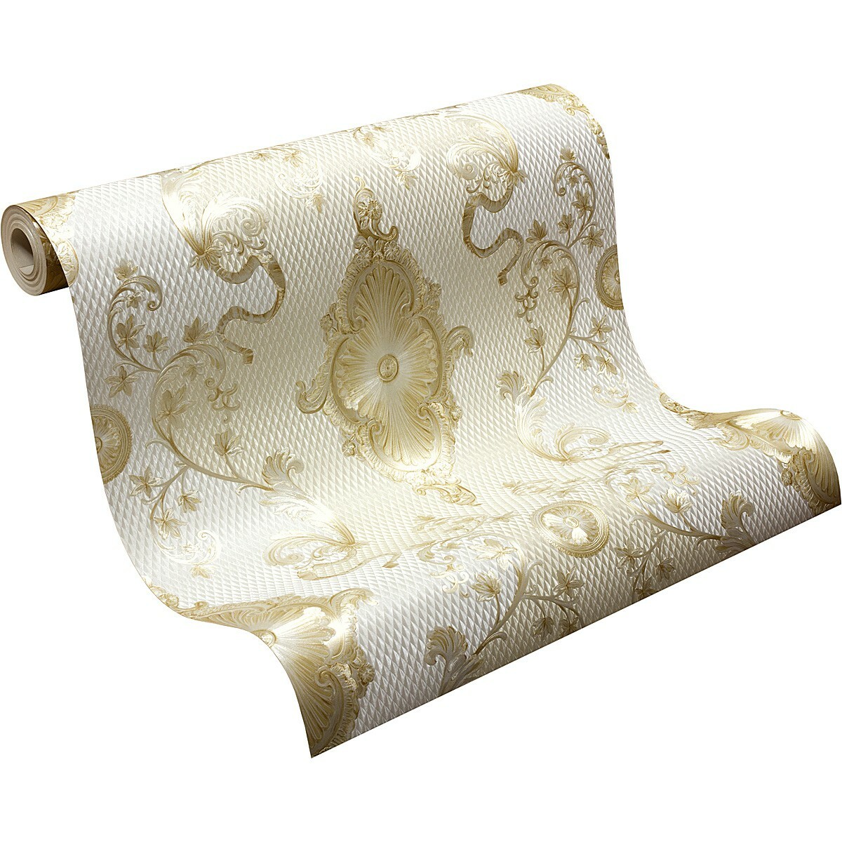 Satintapete Barock Ornament Klassik Hermitage Metallic 6829-63 (3,56€/1qm)