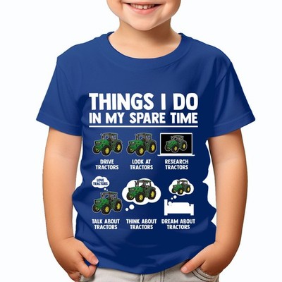 Things I Do In My Spare Time Humorous Tractor Passion Camiseta Farming Fans...