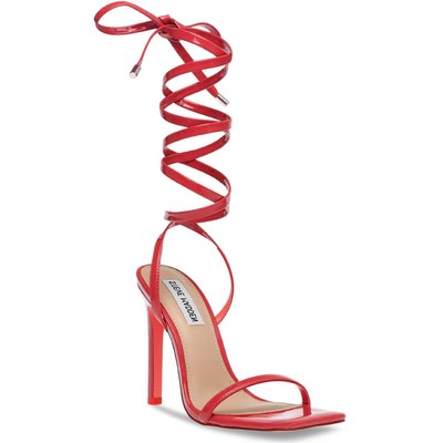 

Женские красные сандалии Steve Madden с ремешками, средний размер 5,5 (B,M) BHFO 6370, Red patent