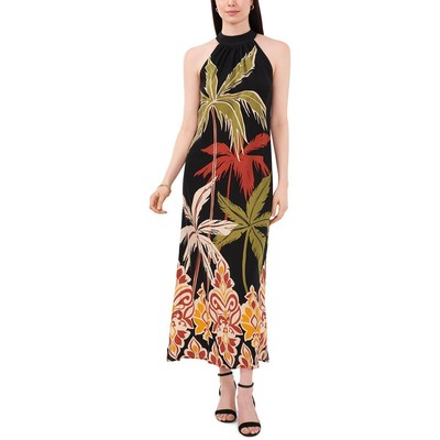 Vince Camuto Womens Black Halter Slit Long Maxi Dress L BHFO 8927