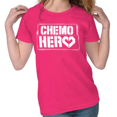 Last Day Chemo Hero Breast Cancer Survivor Graphic T Shirts for Women T-Shirts