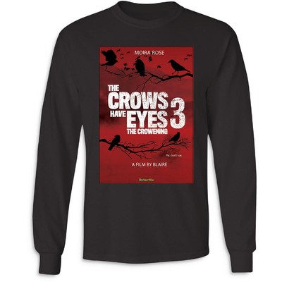 

Isaac Morris Женская черная футболка с рисунком Crows Have Eyes 3 Top  BHFO 8189, Черный