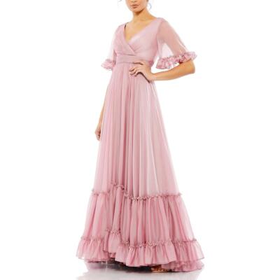 Женское шифоновое формальное вечернее платье Mac Duggal для особых случаев, BHFO 9894