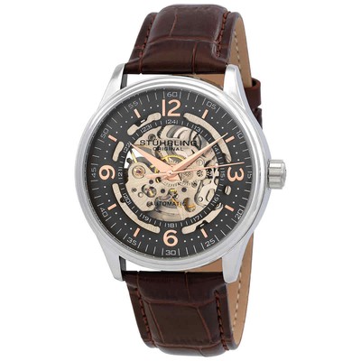Мужские часы Stuhrling Original Legacy с серым циферблатом M15743