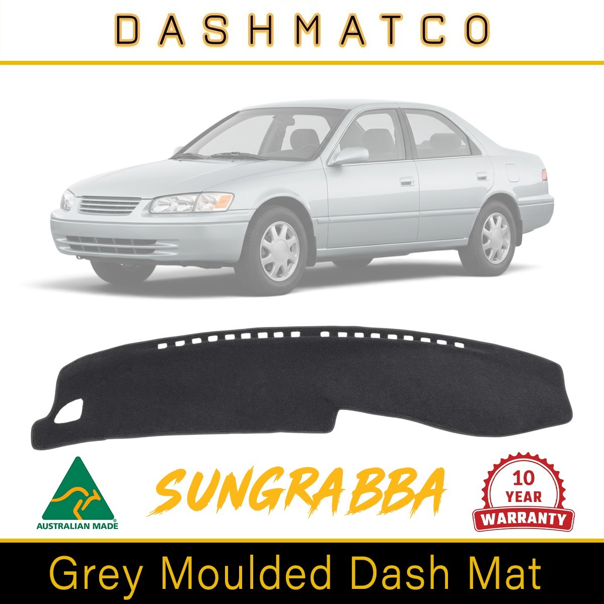 Sungrabba Grey Dashmat Fits Toyota Camry SVX20R Without Pass Airbag 1997 - 2000