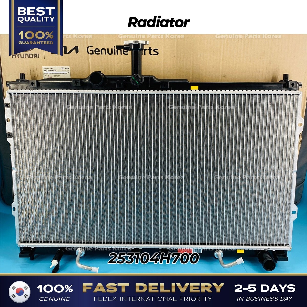 hy104ケース Genuine Radiator 253104H700 for Hyundai H1 Grand Starex | OE