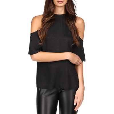 

Женская блузка с круглым вырезом из полиэстера MICHAEL Michael Kors BHFO 5902, Черный
