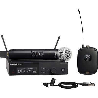 1-канальная комбинированная система Shure SLXD124/85, микрофонная капсула SM58, микрофон WL185, H55: 514–558 МГц