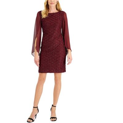 Connected Apparel Womens Eyelash Mini Cocktail and Party Dress BHFO 4973