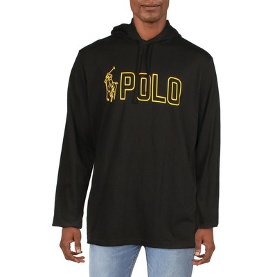 

Мужская черная футболка с капюшоном и логотипом Polo Ralph Lauren, топ  BHFO 9743, Черный, 710901165002