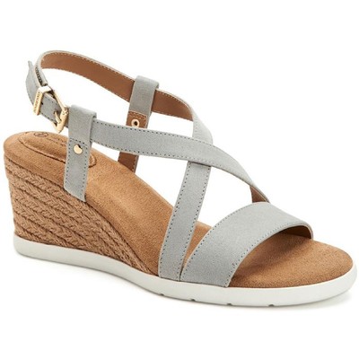 

Giani Bernini Womens Delliel Grey Casual Heels Shoes 6 Medium (B,M) BHFO 2803, Light blue