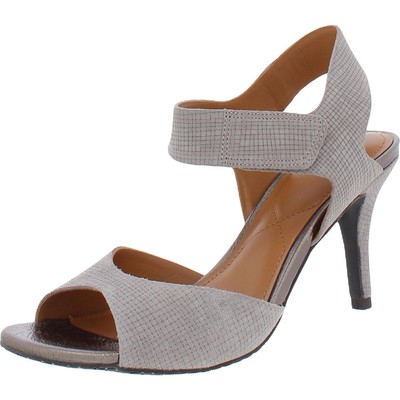 

NYDJ Женские серые замшевые туфли на каблуке Jemma с ремешком на щиколотке 8.5 Medium (B, M) BHFO 5475, Feather