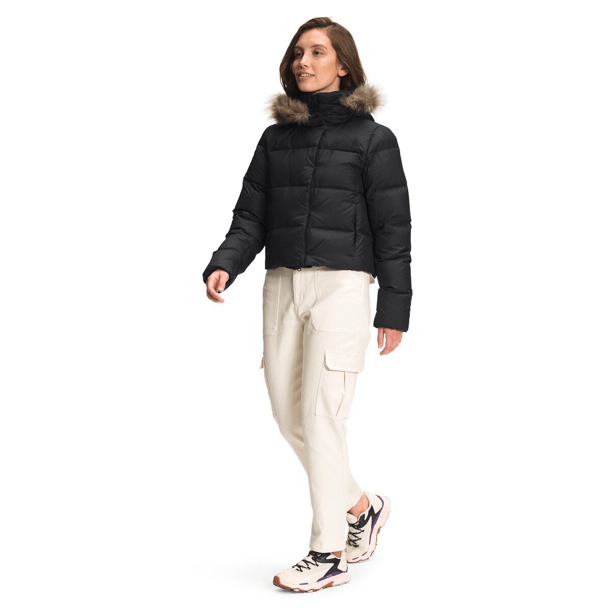 Pre-owned The North Face Women's Dealio Down Jacket Down Winter Coat In Black