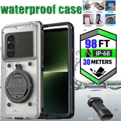 For Sony Xperia 1 V 10 V 5 IV 1 IV 10 IV Waterproof Case Shockproof Self-Check