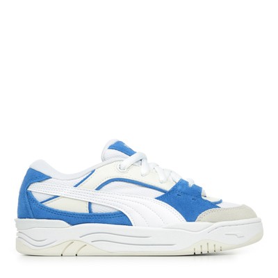 Chaussures Baskets PUMA unisexe 180 Jr Blanc Blanche Synthétique Lacets