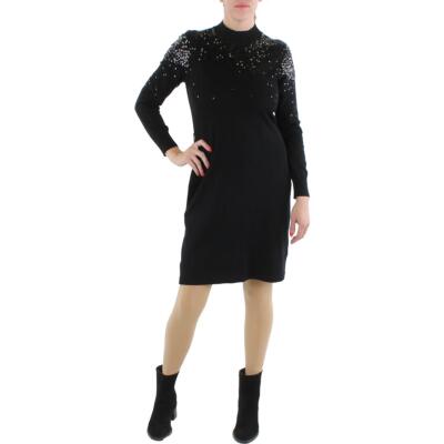 Женское вязаное свадебное платье-свитшот с блестками Vince Camuto Petites BHFO 5782