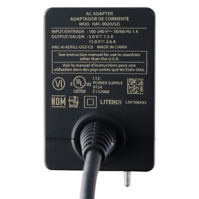 Nintendo Switch Ac Adapter Wall Charger Usb C Cable Black Oem Hacaa Pricetronic