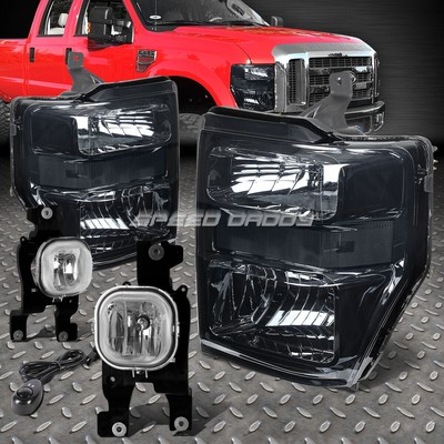 ЗАТЕМНЕННАЯ ФАРА + ЧЕТКИЙ ПОВОРОТНЫЙ СИГНАЛ + ХРОМИРОВАННАЯ ПРОТИВОТУМАННАЯ ФАРА + ВЫКЛЮЧАТЕЛЬ ДЛЯ 08-10 SUPERDUTY