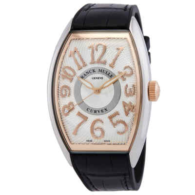 Мужские часы Franck Muller Cintree Curvex с автоматическим серебряным циферблатом