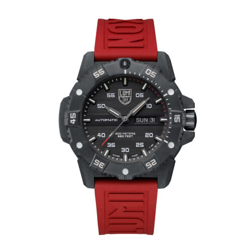 Pre-owned Luminox Xs.3875 Red Automatic Master Carbon Seal Dive Swiss Made Carbonox