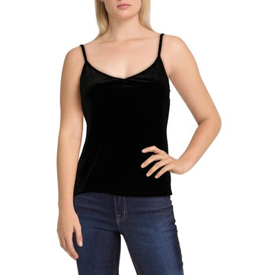 

Женские черные велюровые укороченные майки Socialite Shell  BHFO 1034, Черный