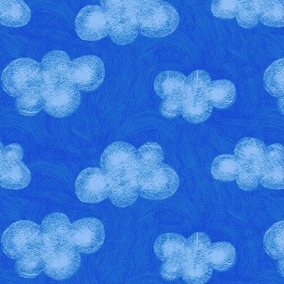 Studio E My Happy Place Clouds Multi Cotton Fabric By Yard