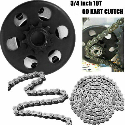 For Predator 212cc 6.5HP Centrifugal Clutch 3/4'' Bore 10Tooth with 420 Chain Kit