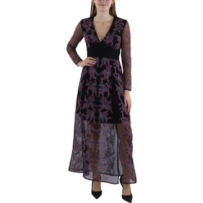 Длинное макси-платье с вышивкой French Connection Womens Emilia с V-образным вырезом и вышивкой BHFO 2936
