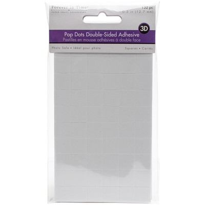 Multicraft Imports MultiCraft 3D Pop Dots Dual-Adhesive Foam Mounts-.5'' Square 1