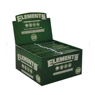 ELEMENTS GREEN CONNOISEUR CARTINE VEGETALE VERDI+ FILTRI DI CARTA DA 12 LIBRET