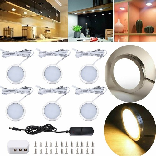 10pcs Led Under Cabinet Lights Recessed Kitchen Cupboard