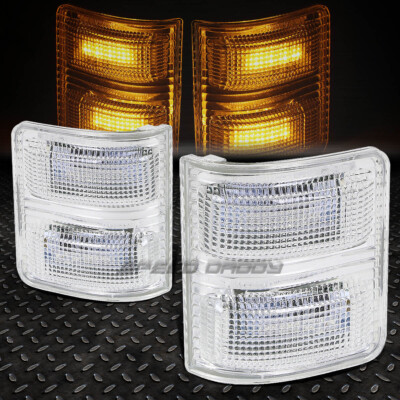 ДЛЯ 08-16 FORD SUPERDUTY ХРОМИРОВАННЫЙ ЯНТАРНЫЙ СВЕТОДИОДНЫЙ ИНДИКАТОР ХОДА БУКСИРОВОЧНОГО/БОКОВОГО ЗЕРКАЛА ЗАДНЕГО ВИДА + СИГНАЛЬНАЯ ЛАМПА