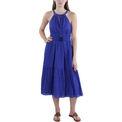 Женское миди-платье с вышивкой на бретельках от Vince Camuto BHFO 0403
