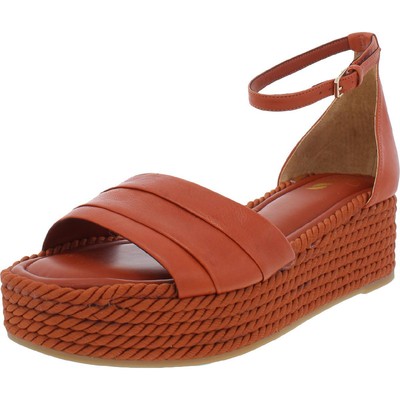 Sarto Franco Sarto Womens Via Leather Flatform Sandals Shoes BHFO 5564