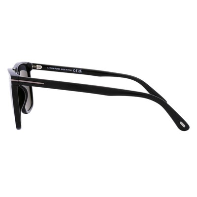 Pre-owned Tom Ford Fletcher Smoke Browline Men's Sunglasses Ft0832-n 01a 59 Ft0832-n 01a In Gray
