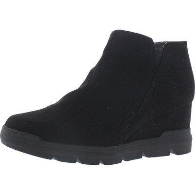 Scholls Shoes Женские ботинки на танкетке Riley Black 7.5 Medium (B,M) BHFO 2638