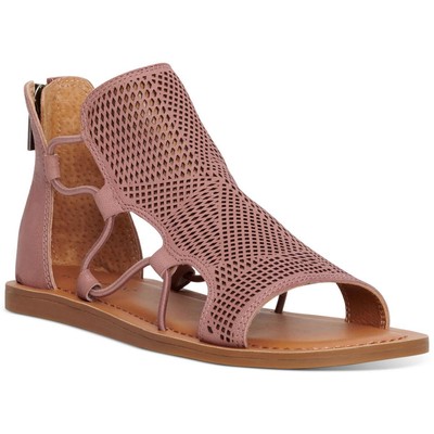 Женские розовые кожаные туфли на плоской подошве Lucky Brand, размер 11, средний (B,M), BHFO 6963