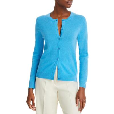 Private Label Womens Blue Cashmere Button Down Top Cardigan Sweater S BHFO 3592