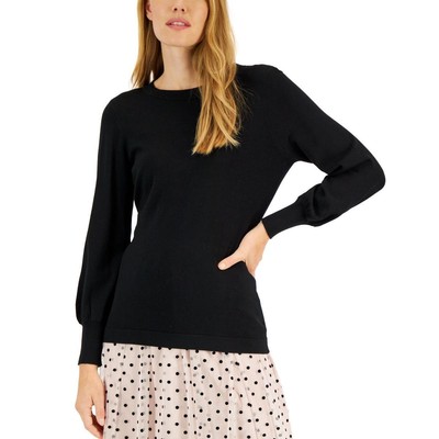 Женский черный пуловер Anne Klein с вырезом на спине и рукавами-слонами, XL BHFO 1947