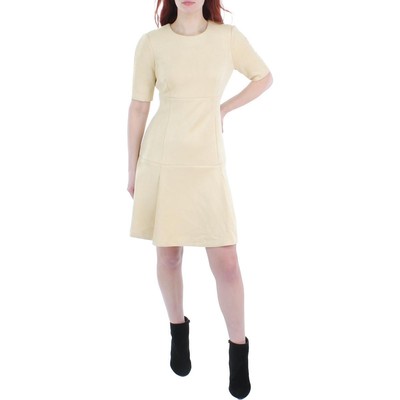 

Calvin Klein Женское рабочее платье длиной выше колена из искусственной замши BHFO 0003, Sand