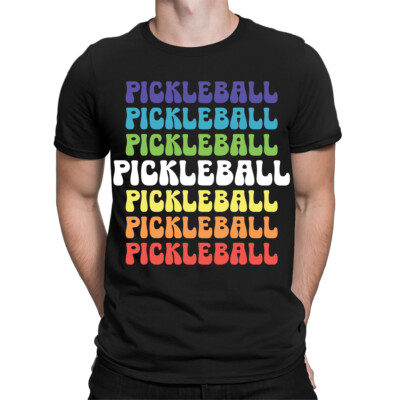 Pickleball Typography Pickle Ball Player Sports Gift Mens Womens T-Shirts#TA-147