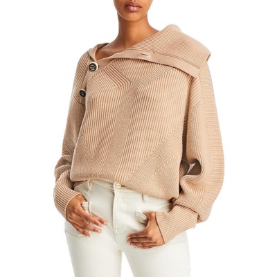 

IRO Женский вязаный пуловер из шерсти октанового бежевого цвета, рубашка-свитер, 22 Вт, BHFO 1101, Champagne