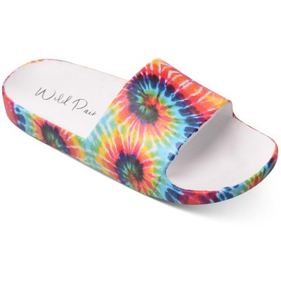 

Женские многофункциональные шлепанцы Wild Pair Slyde 7 Medium (B,M) BHFO 0417, Tie die