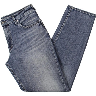 Silver Jeans Co. Мужские джинсы Eddie Blue Denim с прямыми штанинами 38/34 BHFO 0032