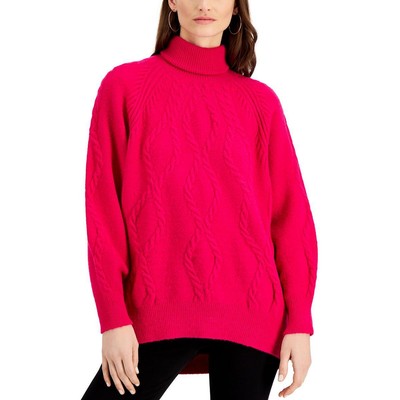 

Женский розовый шерстяной свитер с высоким воротником Marella, рубашка  BHFO 3719, Fuschia